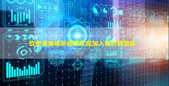 钦州高端场所招聘欢迎加入我们的团队